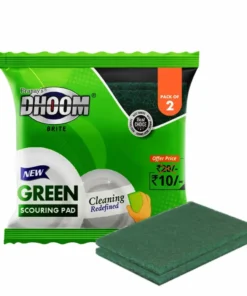 CU-DM 2IN1 green pad for efficient dish and utensil cleaning