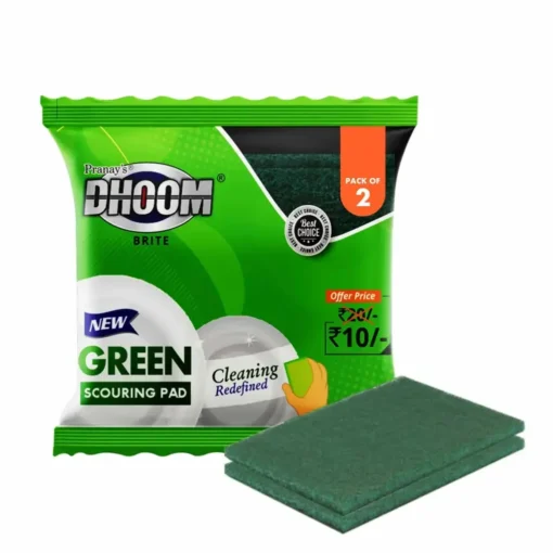 CU-DM 2IN1 green pad for efficient dish and utensil cleaning