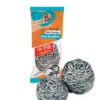 Twin Steel Scrubber for Kitchen Cleaning – Durable and Rust-Free
